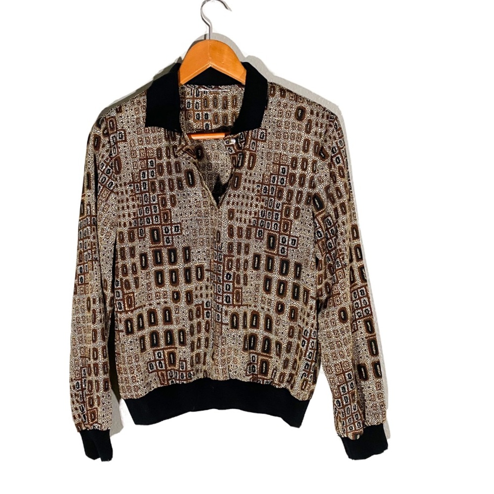 Vintage 80s eclectic blouse